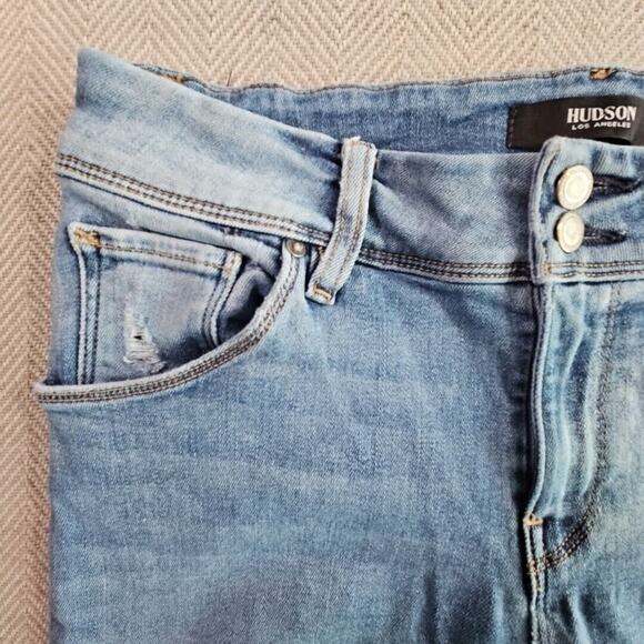 Hudson Los Angeles Jeans Women's Size 30 (30x28) Blue Collin Skinny Flap Pocket - Picture 10 of 16